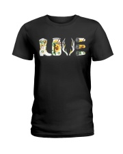 Love Hunting with sunFlower Ladies T-Shirt front