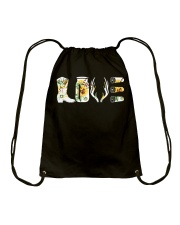Love Hunting with sunFlower Drawstring Bag thumbnail