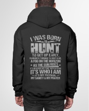 I Was Born To Hunt Hooded Sweatshirt garment-hooded-sweatshirt-back-01