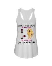 WOMAN NEEDS A GOLDEN RETRIEVER Ladies Flowy Tank thumbnail