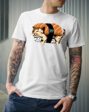Sushi Sleep Cat Classic T-Shirt lifestyle-mens-crewneck-front-6