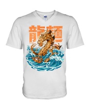 Great Ramen Dragon V-Neck T-Shirt tile