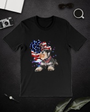 Schnauzer American Patriot Classic T-Shirt lifestyle-mens-crewneck-front-16