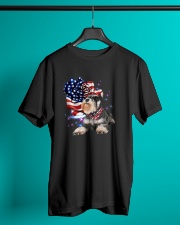 Schnauzer American Patriot Classic T-Shirt lifestyle-mens-crewneck-front-3