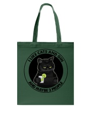 I Like Cats And Gin Tote Bag tile