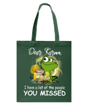 Dear Karma Tote Bag tile