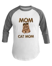 I Have Two Titles Mom And Cat Mom Baseball Tee tile
