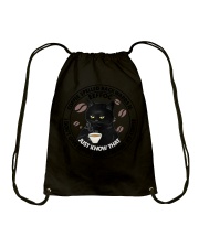 Coffee Spelled Back Wards Drawstring Bag tile