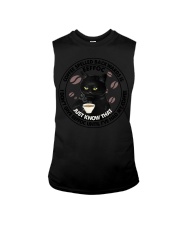 Coffee Spelled Back Wards Sleeveless Tee tile