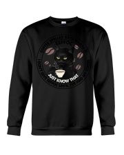 Coffee Spelled Back Wards Crewneck Sweatshirt tile