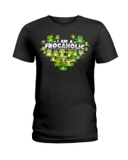 I Am A Frogaholic Ladies T-Shirt tile