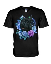 I Love Schnauzer V-Neck T-Shirt tile