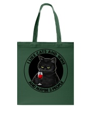 I Like Cats And Wine Tote Bag tile