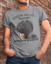 Bourbon And Cats Make me Happy Classic T-Shirt apparel-classic-tshirt-lifestyle-26
