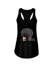 Bourbon And Cats Make me Happy Ladies Flowy Tank tile
