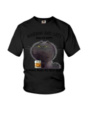 Bourbon And Cats Make me Happy Youth T-Shirt tile