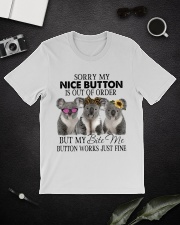 Sorry My Nice Button Classic T-Shirt lifestyle-mens-crewneck-front-16