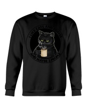 I Like Cats And Coffee Crewneck Sweatshirt tile