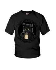 I Like Cats And Coffee Youth T-Shirt tile