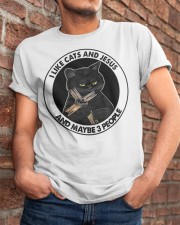 I Like Cats And Jesus Classic T-Shirt apparel-classic-tshirt-lifestyle-26