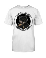 I Like Cats And Jesus Classic T-Shirt front
