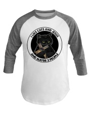 I Like Cats And Jesus Baseball Tee tile
