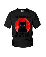 Never Underestimate An Old man  Youth T-Shirt tile
