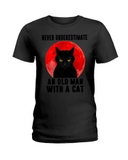 Never Underestimate An Old man  Ladies T-Shirt tile
