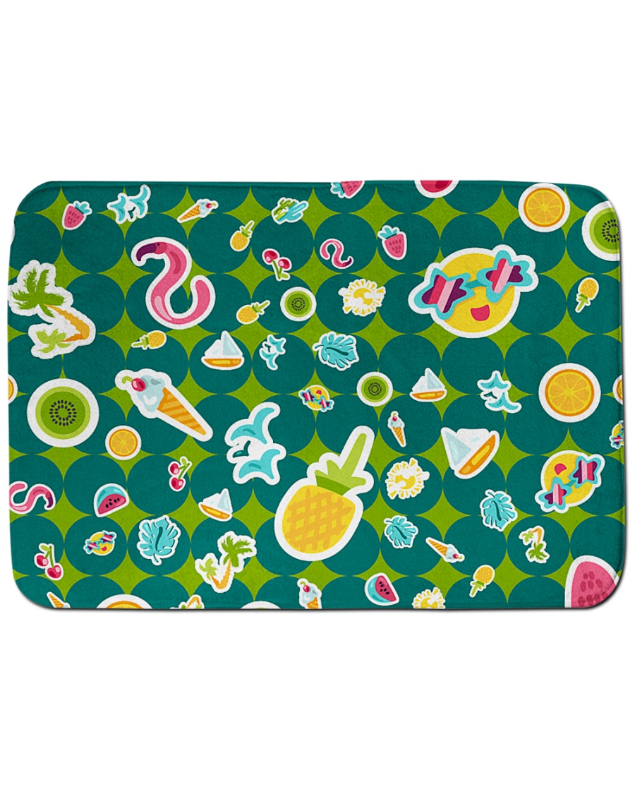 Tropical Green Bath Mat - 24” x 17”
