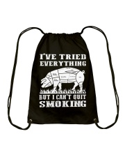 I have tried everything but I cant quit smoking Drawstring Bag thumbnail