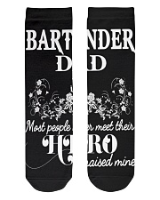 Bartender Dad Crew Length Socks front