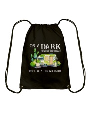On A Dark Desert Highway Drawstring Bag tile