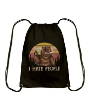 I Hate People Drawstring Bag tile