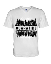 Quaratine Camping V-Neck T-Shirt tile