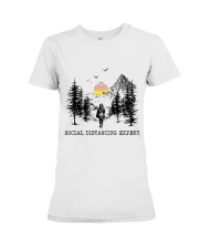 Social Distancing Expert Premium Fit Ladies Tee tile