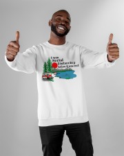 I Was Social Distancing Crewneck Sweatshirt apparel-crewneck-sweatshirt-lifestyle-front-05