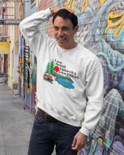 I Was Social Distancing Crewneck Sweatshirt lifestyle-unisex-sweatshirt-front-4