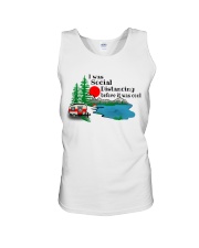 I Was Social Distancing Unisex Tank tile