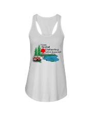 I Was Social Distancing Ladies Flowy Tank tile