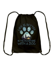 Life Is Better Drawstring Bag tile