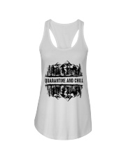 Quarantine And Chill Ladies Flowy Tank tile