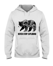 Never Stop Exploring Hooded Sweatshirt tile