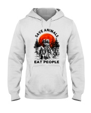 Save Animals Eat People Hooded Sweatshirt front