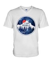 I Hate People V-Neck T-Shirt thumbnail