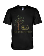 Home Is Where You Park It V-Neck T-Shirt tile