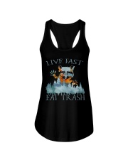 Live Fast Eat Trash Ladies Flowy Tank tile