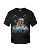 Live Fast Eat Trash Youth T-Shirt tile