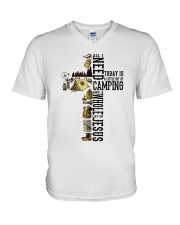 All I Need Is Camping V-Neck T-Shirt tile