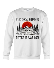I Was Social Distancing Crewneck Sweatshirt tile