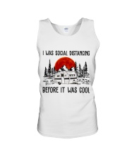 I Was Social Distancing Unisex Tank tile
